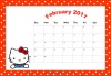 hello kitty calendar