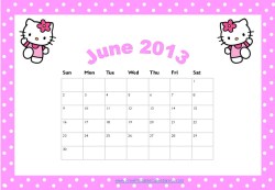 Hello Kitty Calendar
