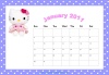 Hello Kitty Printable Calendar