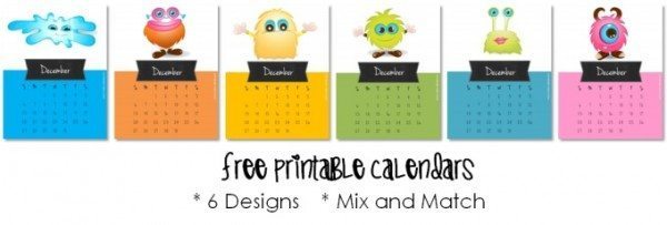 Printable Monthly Calendar