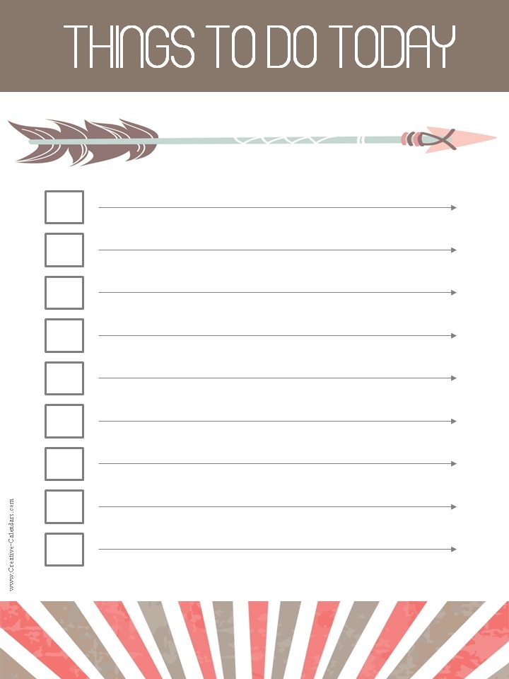 To Do List Template