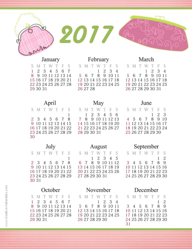 Free Printable Calendar 2017 free-printable-calendar-2017