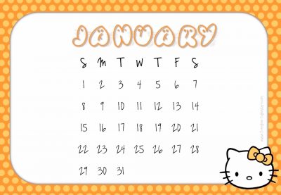 Hello Kitty Calendar