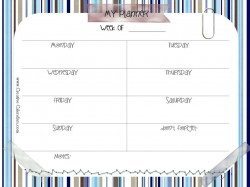 Free Printable Weekly Planner