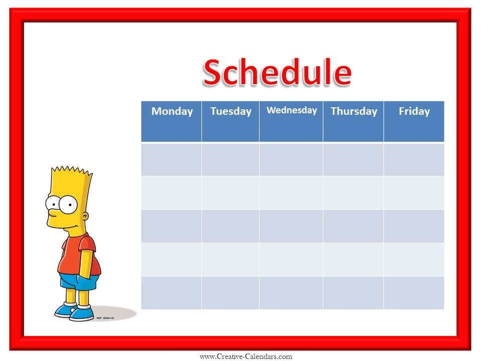 Weekly Planner for Boys