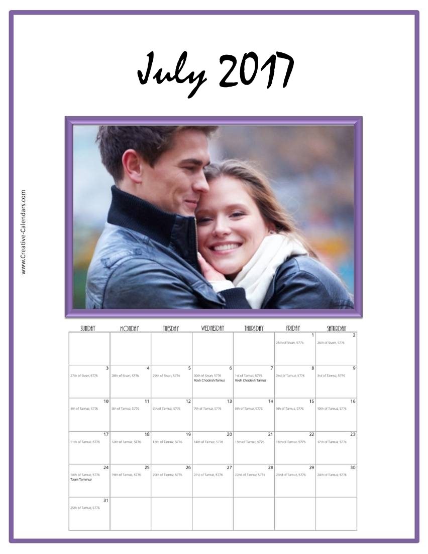 Jewish Calendar 2017