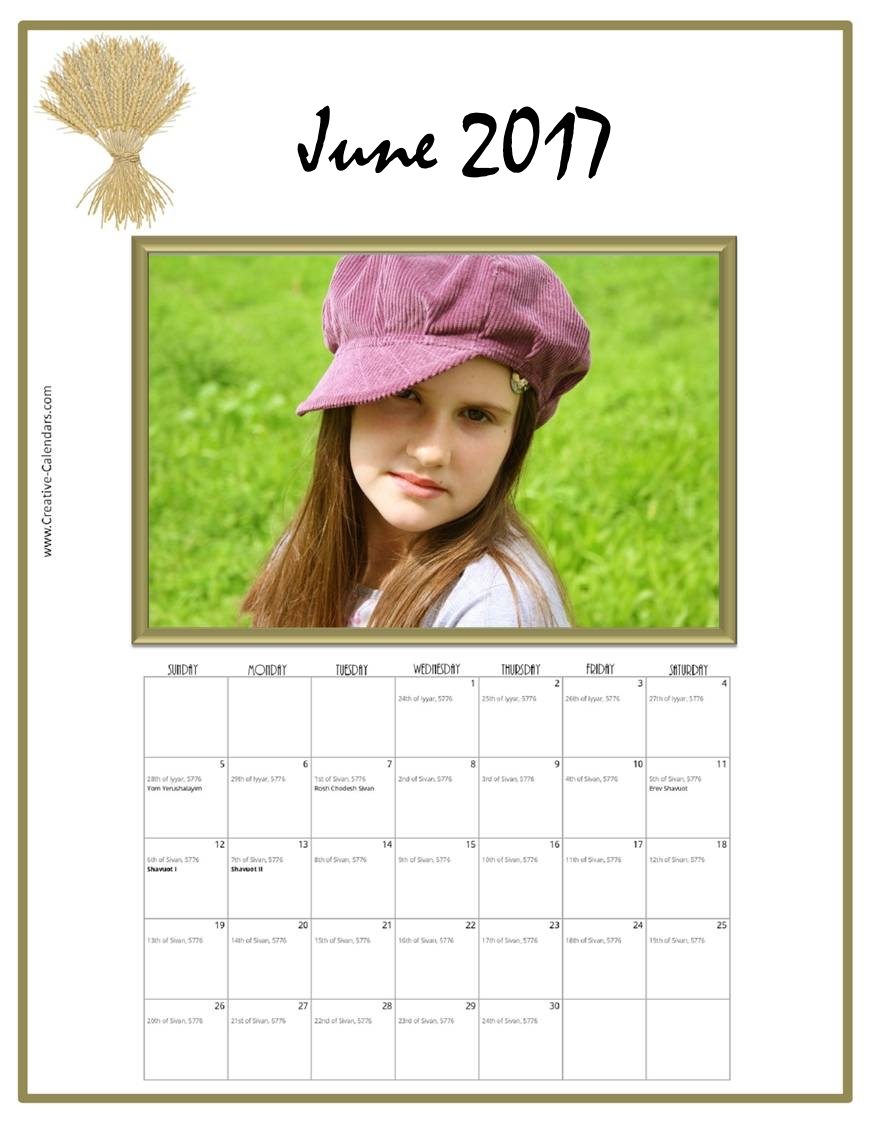 Jewish Calendar 2017
