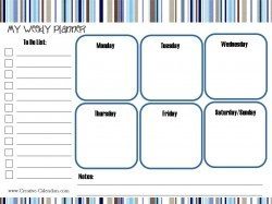Free Printable Weekly Planner