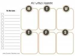 Free Printable Weekly Planner