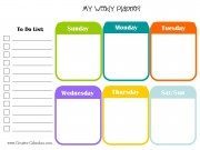 Weekly planner