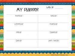 Free Printable Weekly Planner