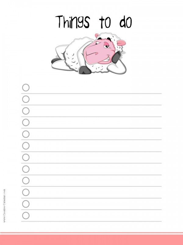 To Do List Template