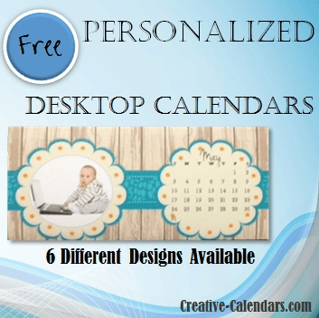 personalized desktop calendars