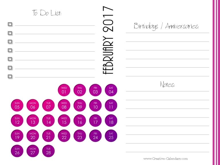 Monthly Planner 2017