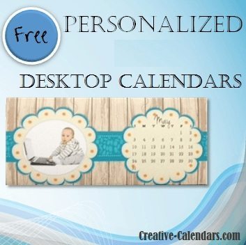 personalized desktop calendars
