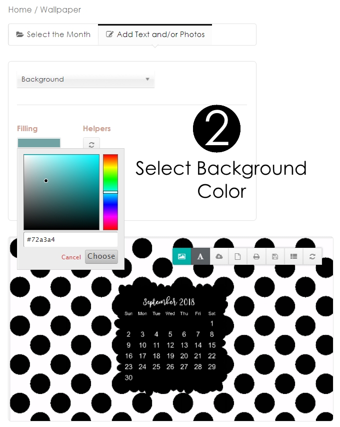 Free Calendar Wallpaper Maker Create Online