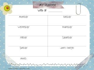 Printable planner