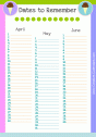 Calendar Template