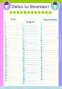 Perpetual Birthday Calendars