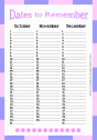Monthly Calendar