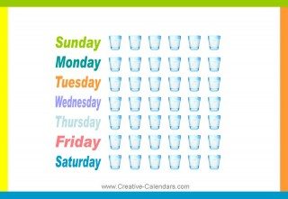 Keep track of how much water you drink