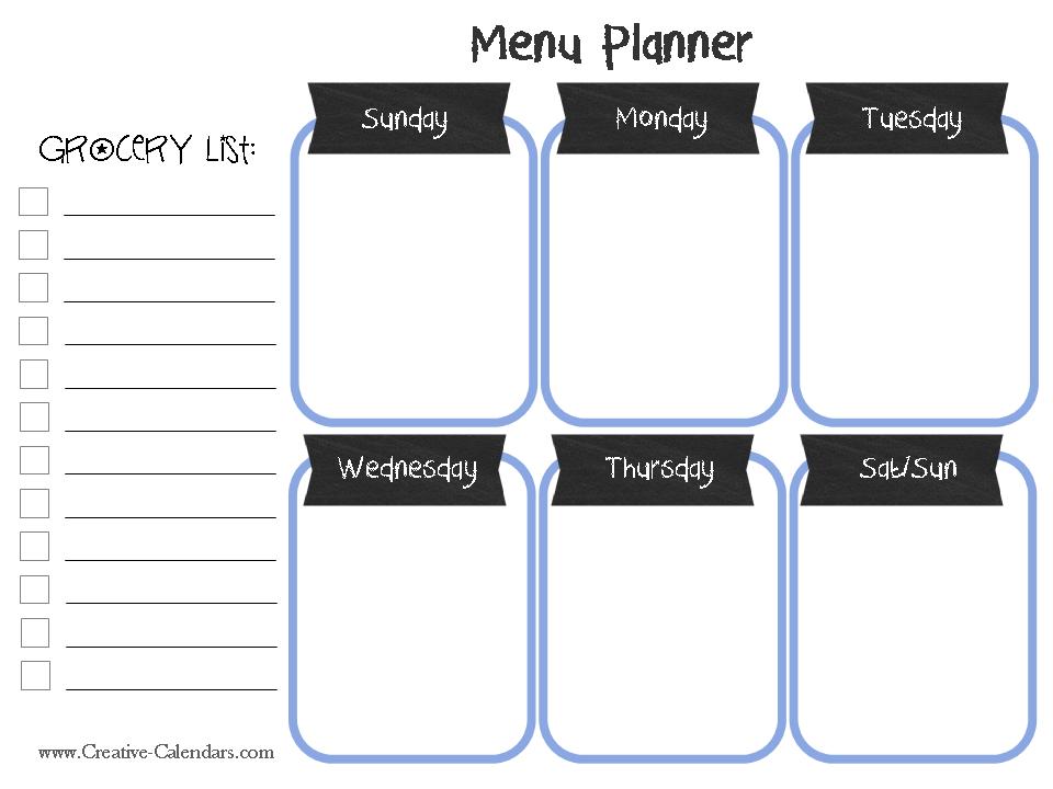 Printable Meal Planners