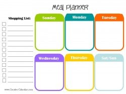 meal planning printable