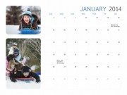 Photo calendar template