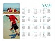 yearly perpetual photo calendar
