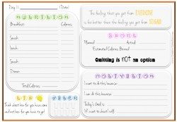 food journal template