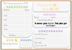 printable food journal