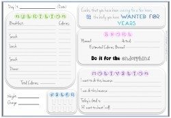 printable food journal