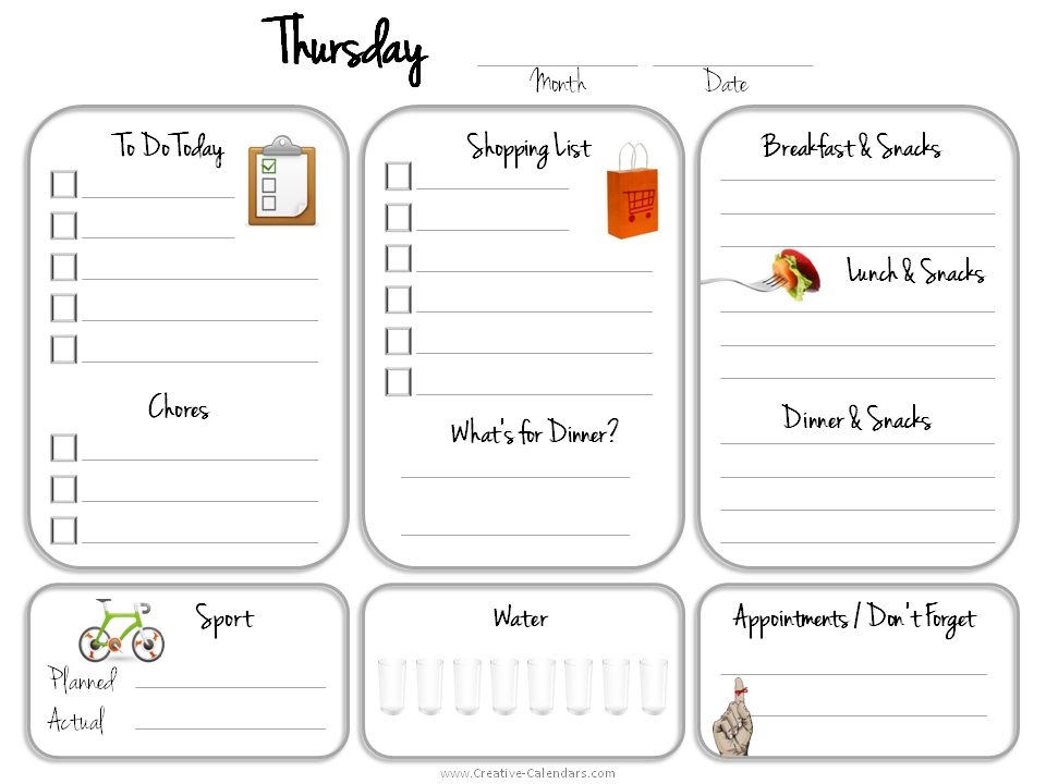 Daily Planner Template