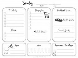 sunday to do list