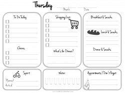 daily planner printable