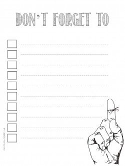 Free printable to do list