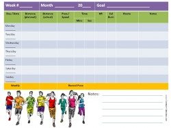 printable running log