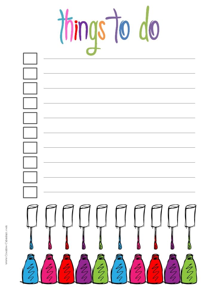 To Do List Template
