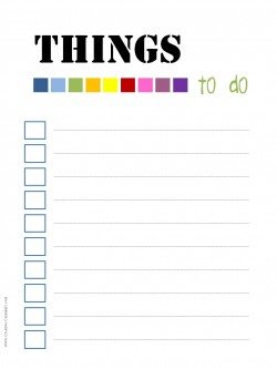 to do list printable