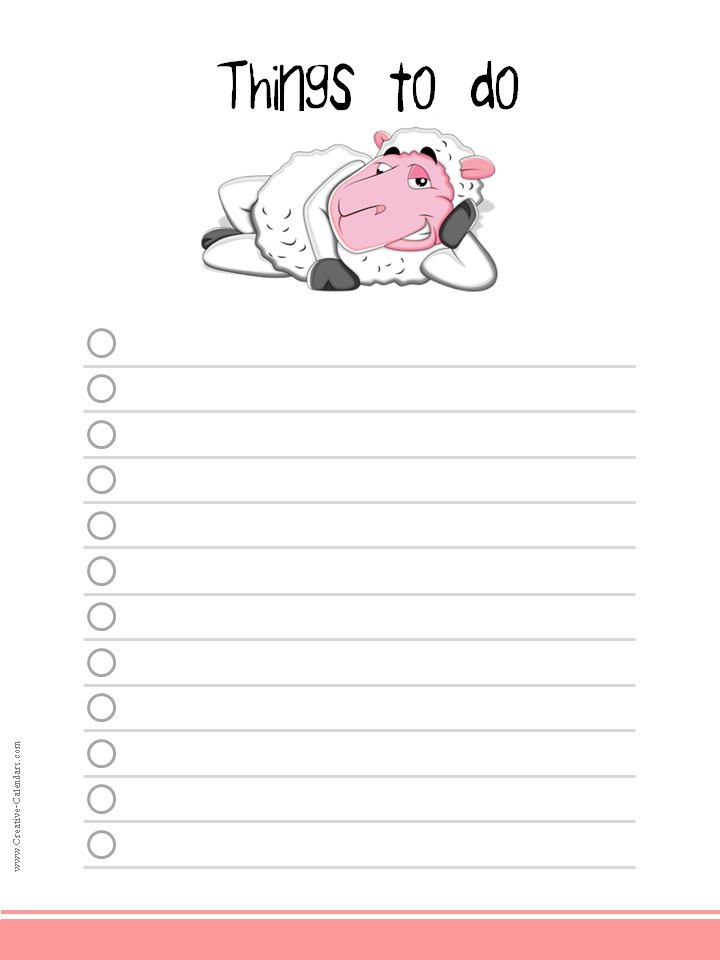 To Do List Template