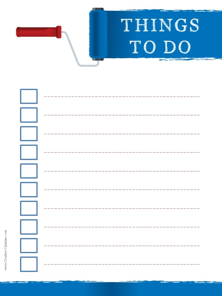 to do list template