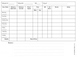 training calendar
