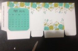 how to make a diy pencil calendar - step 2