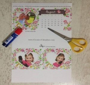how to make a desktop calendar - materials required