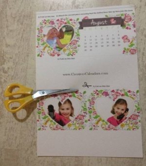 how to make a desktop calendar - step 1