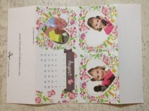 DIY photo calendar