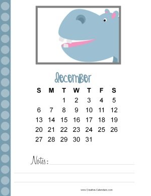 calendar template December 2015