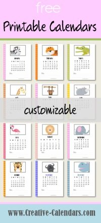 free printable calendars
